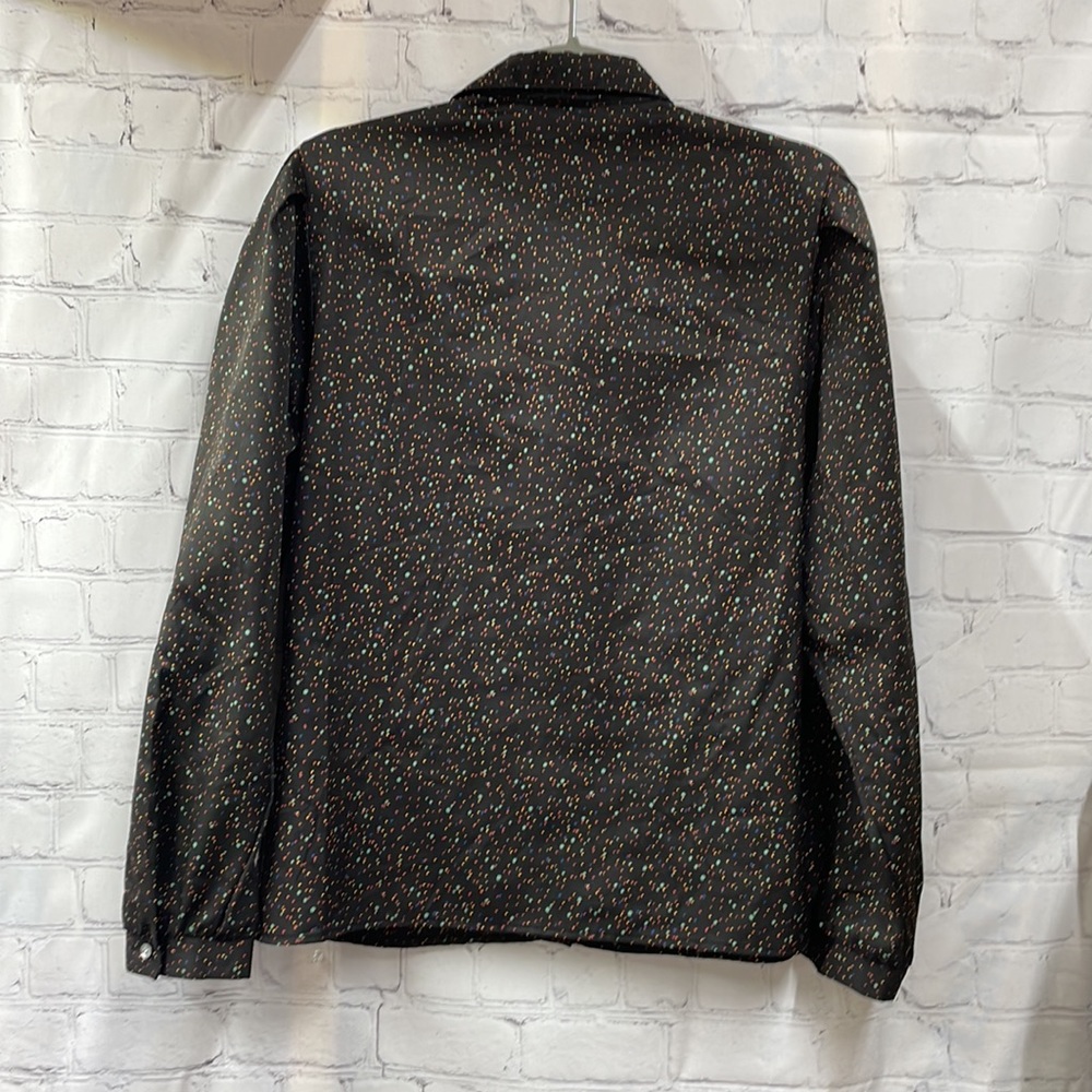 Levi Strauss & Co. vintage puff sleeve cuff multi colored dots blou… - Picture 5 of 6